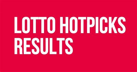 lotto hotpicks results